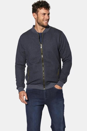 sweatvest +FIT Collectie Plus Size - donkerblauw