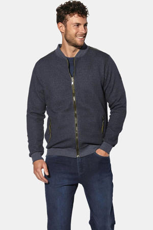 sweatvest +FIT Collectie Plus Size - donkerblauw