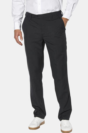 regular fit broek Plus Size met wol - zwart