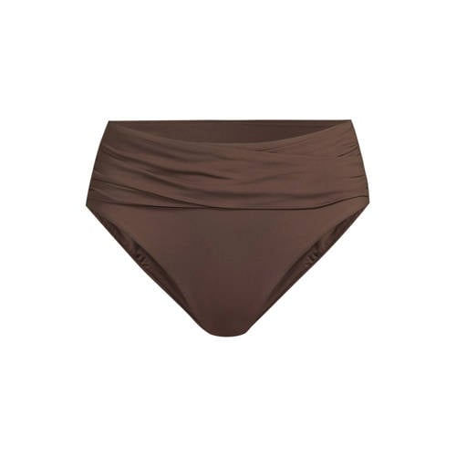 Seafolly Collective high waist bikinibroekje donkerbruin afbeelding