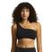 Seafolly voorgevormde one shoulder bikinitop zwart