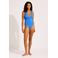 Seafolly Collective badpak met diepe V-hals blauw