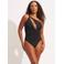Seafolly one shoulder badpak zwart