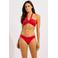Seafolly Collective voorgevormde bandeau bikinitop rood