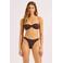 Seafolly Beach Bound high leg bikinibroekje donkerbruin