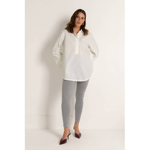 CLAUDIA BY CLAUDIA STRÄTER skinny high waist legging grijs fijn gebreid afbeelding