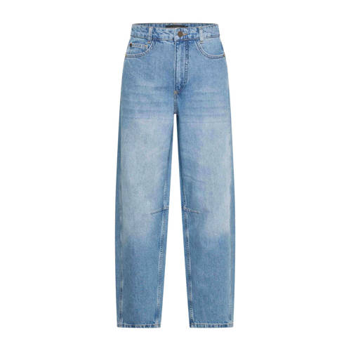 Claudia Sträter high waist barrel jeans light blue denim afbeelding
