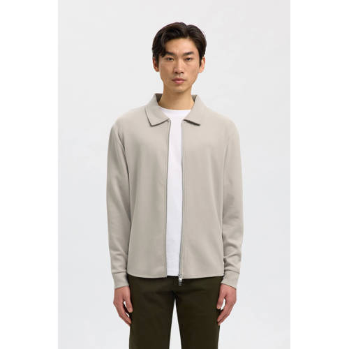 SELECTED HOMME sweatvest beige afbeelding