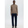 Selected gebreid vest bruin