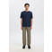 Selected regular T-shirt donkerblauw