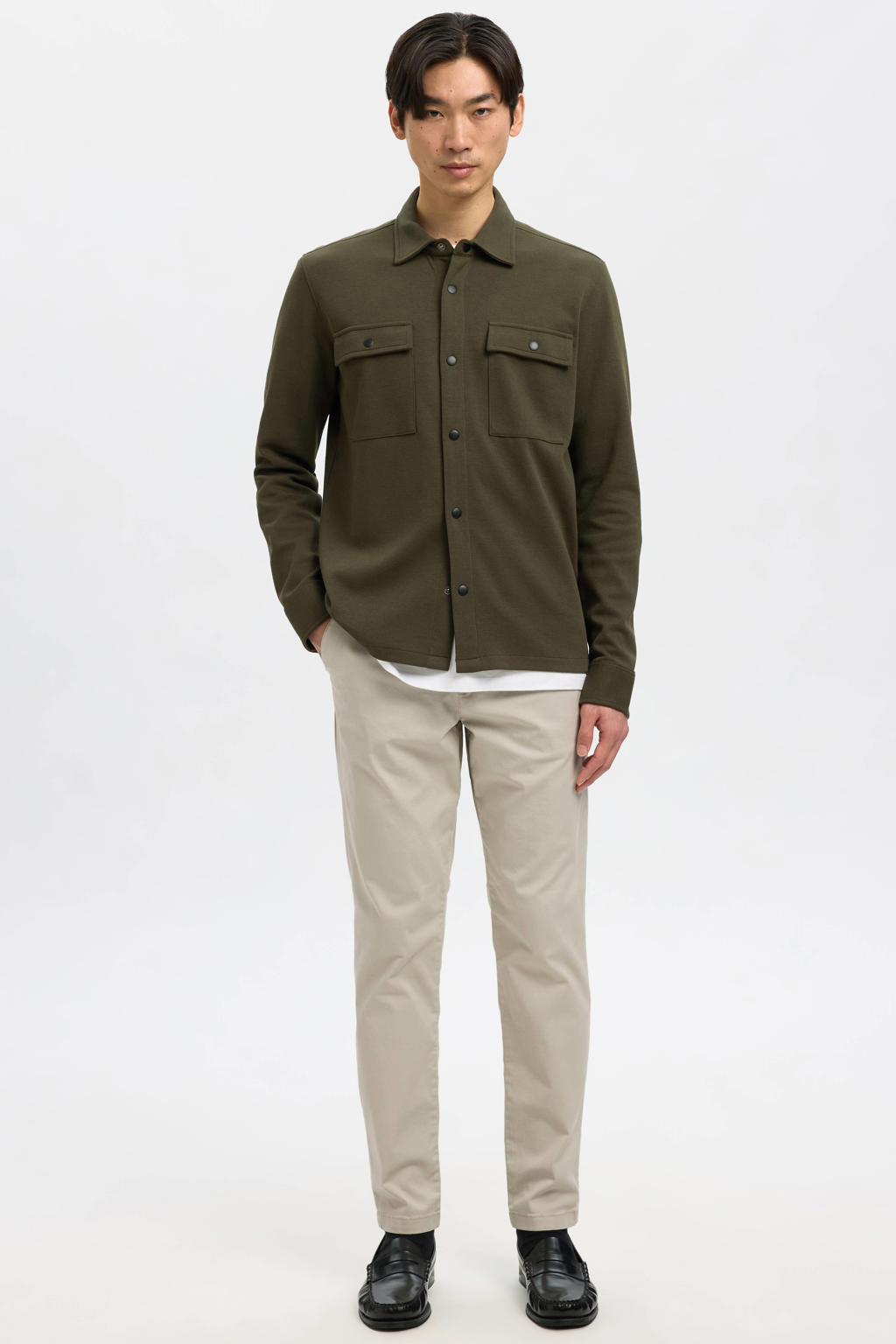 Selected NEW MILES FLEX slim chino beige