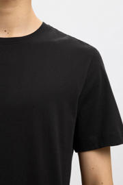 thumbnail: Selected regular T-shirt zwart - (set van 3)