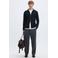 Selected sweatvest donkerblauw