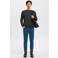 Selected pullover fijn gebreid antraciet