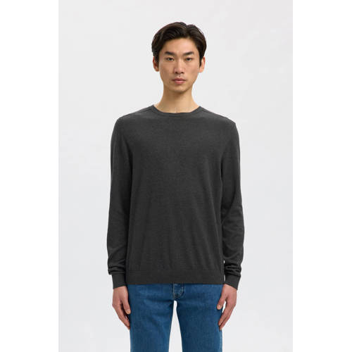 SELECTED HOMME gebreide trui antraciet afbeelding