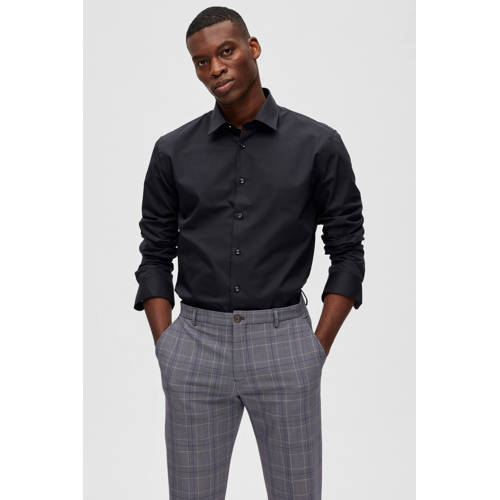 SELECTED HOMME regular zakelijk overhemd zwart afbeelding