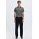 Selected regular polo grijsgroen