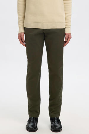 NEW MILES FLEX slim chino donkergroen