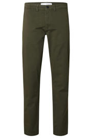 thumbnail: Selected NEW MILES FLEX slim chino donkergroen