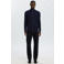 Selected gebreid vest donkerblauw