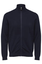 thumbnail: Selected gebreid vest donkerblauw