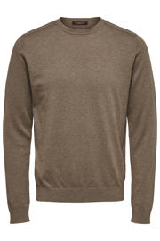 thumbnail: Selected pullover fijn gebreid bruin