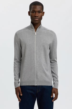 gebreid vest grijs