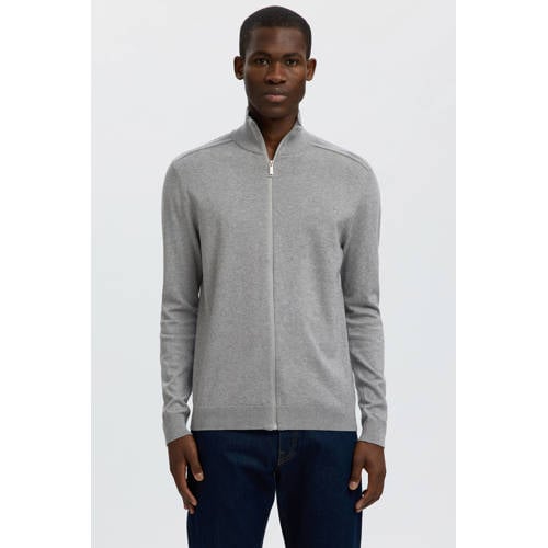 SELECTED HOMME gebreid vest grijs afbeelding