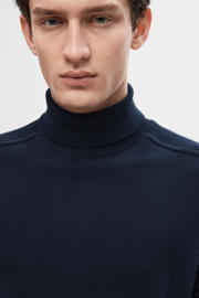 thumbnail: Selected coltrui fijn gebreid donkerblauw