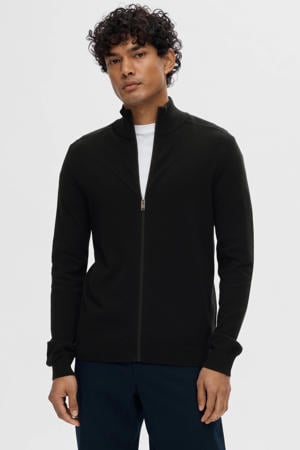 gebreid vest zwart