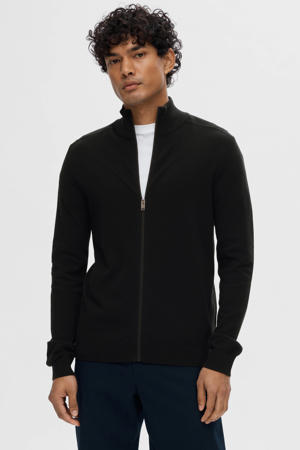 gebreid vest zwart