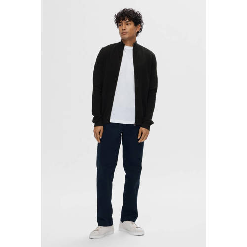 SELECTED HOMME gebreid vest zwart afbeelding