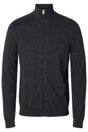 thumbnail: Selected gebreid vest antraciet