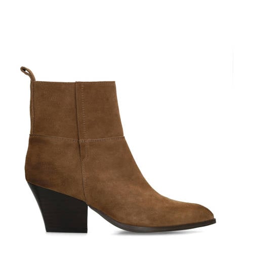 Manfield suède cowboylaarzen cognac afbeelding