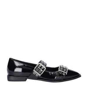 lak loafers zwart