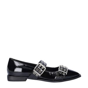 lak loafers zwart