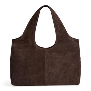 suede shopper Laurine donkerbruin