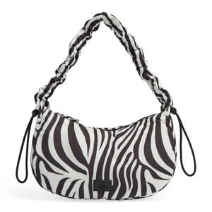 schoudertas Crave met zebraprint zwart/wit