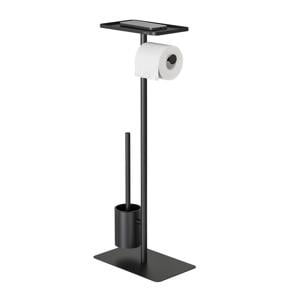 Brix toiletbutler met planchet Brix - zwart