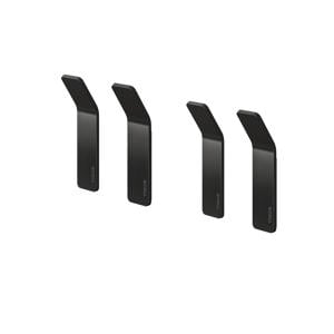 handdoek haak Single - zwart (set van 4)
