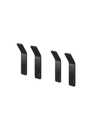 handdoek haak Single - zwart (set van 4)
