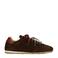 Manfield suède sneakers donkerbruin