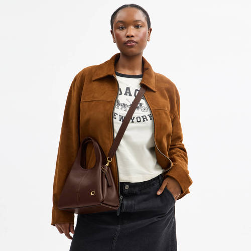 Coach leren crossbody tas Lana 23 donkerbruin afbeelding