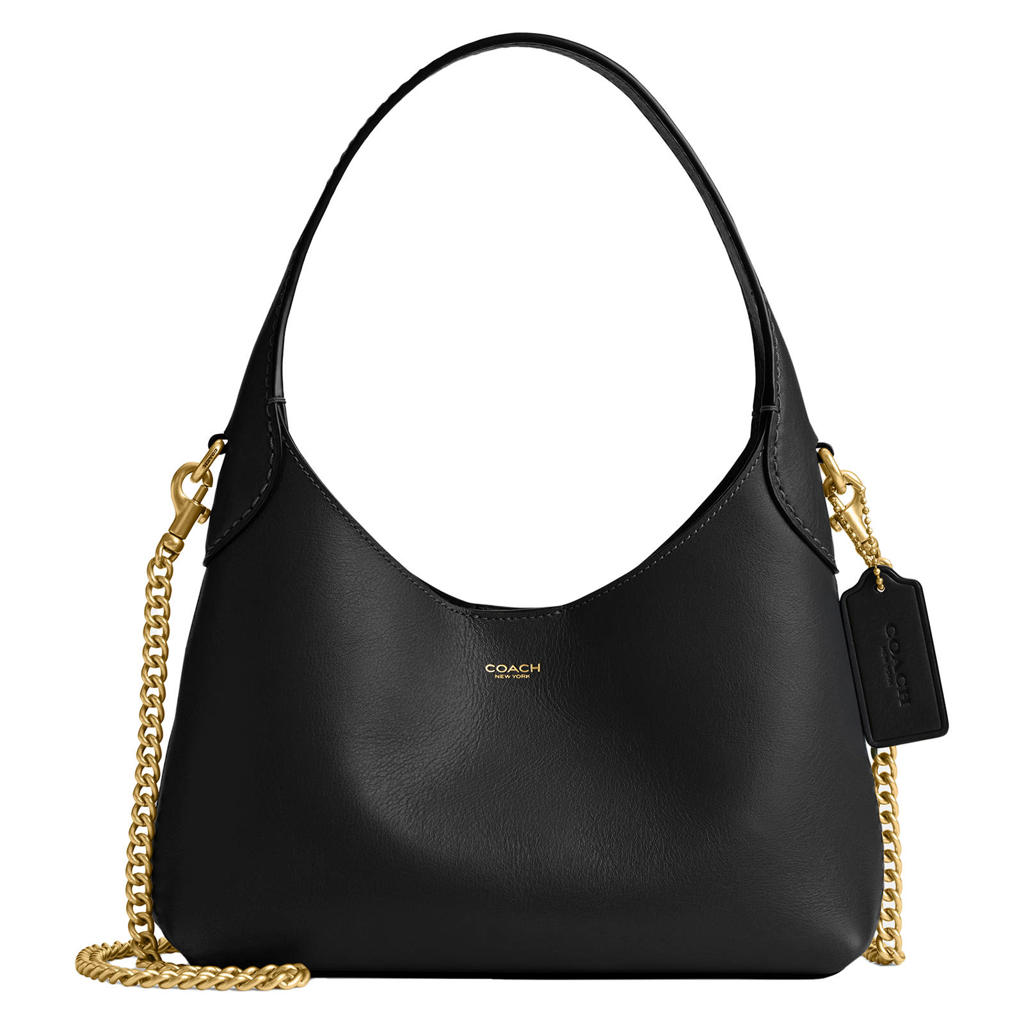Coach leren schoudertas Brooklyn 23 zwart