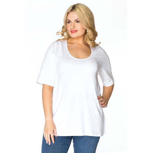YOEK T-shirt wit afbeelding