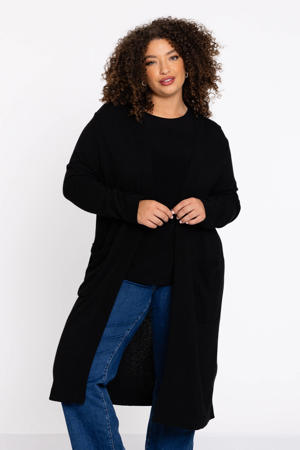 kimono met wol zwart