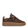 Poelman leren sneakers bruin/panter