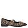 Nelson loafers met panterprint beige/zwart