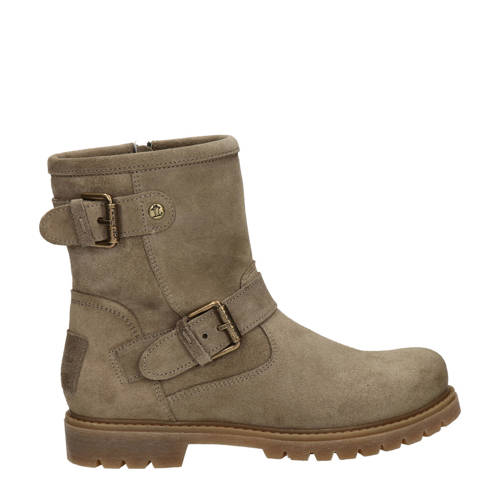 Panama Jack Felina Igloo gevoerde suède enkelboots taupe afbeelding