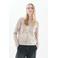 Caroll gebloemde gebreide trui beige